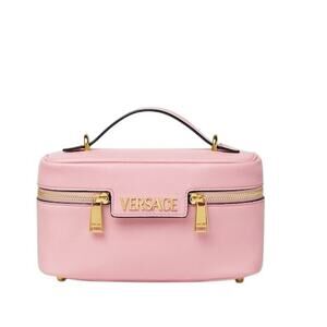 Versace NWOT Tag Vanity Bag in Pink w/Gold Hardware